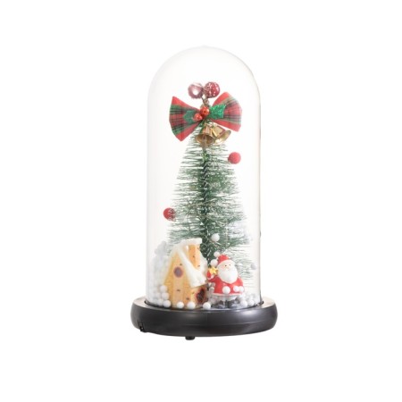 Summer Santa Clab and gingerbread luminaire 1.5W, LED, 3XAAA, Black USB 11x11x21cm-10