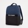 A backpack on a zipper, "saxi", a laptop department, blue color