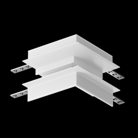 External Corner Connector for the built-in track system Technical tra004OCL-22W, 10x10x8.5 cm, white color-5