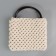 Handles for a bag, 2 pcs, bamboo, 17 × 13/15.5 × 11.5 cm, black color