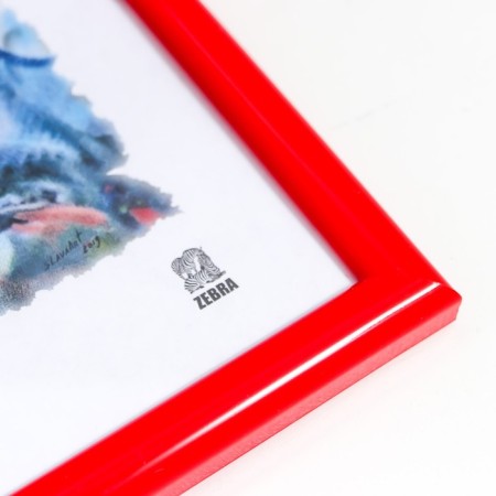 Photo frame plastic 15x21 cm, red-2