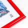 Photo frame plastic 15x21 cm, red