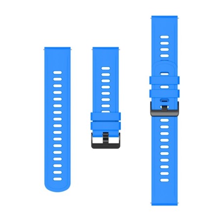 Smart hours strap, 22 mm, silicone, blue-2