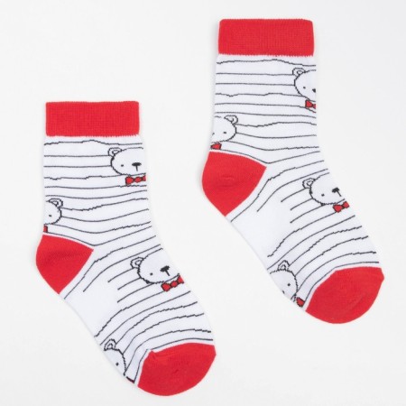 Nosk children's, white color/bears, size 18-1
