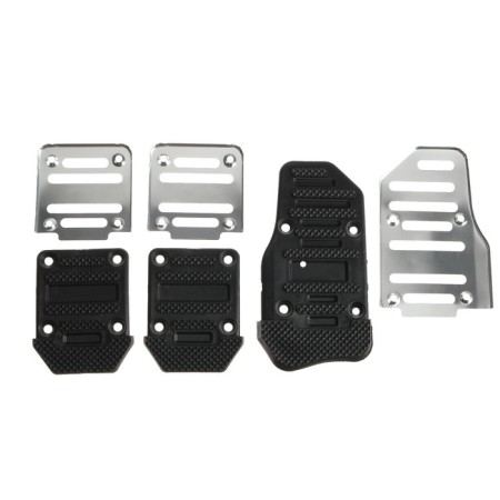Cartage pedals, anti -slip, chrome, set 3 pcs-2