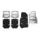 Cartage pedals, anti -slip, chrome, set 3 pcs