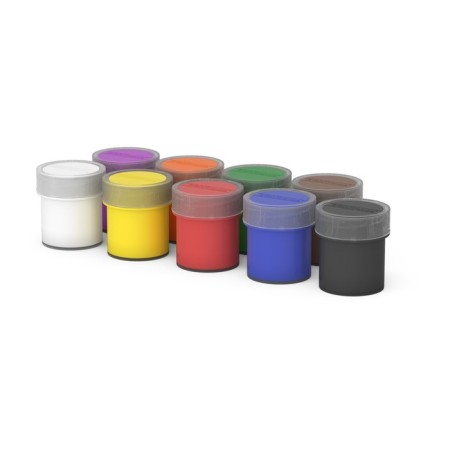 Gouache 9 colors x 17 ml, erichkrause basic, in cardboard packaging-7