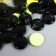 Buttons plastic on the midnight "Bulk multicolor" 1.3x1.3 cm set 50 pcs 2x5x5.5 cm