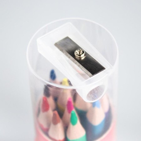 Colored pencils in a tube, 12 colors, trihedral, Masha and the bear-3