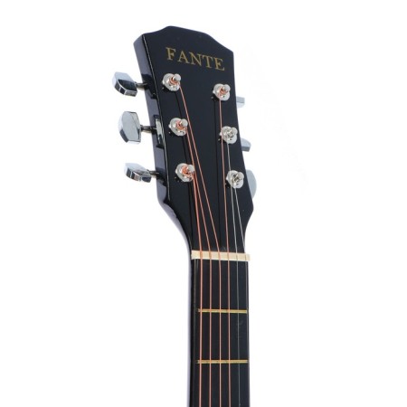 Acoustic guitar Fante FT-D38-BK, with a neckline, black-2