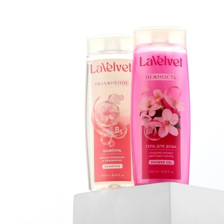 Shampoo and shower gel, 2 x 250 ml, gift set of cosmetics, Lavelvet-9