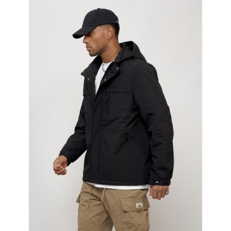 Male spring jacket, size 56, black color-1