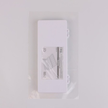 Palette for mixing varnishes, 24 cells, with a lid, with an investment, white color-5