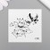 Black body tattoo “Black. Lotuses” 6x6 cm