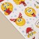 Paper stickers "New Year's smiles", 11 x 15.5 cm, New Year