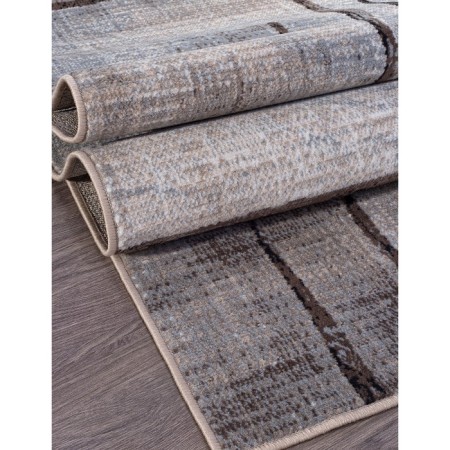 Rectangular carpet Merinos Sierra, size 100x200 cm, color Beige-Blue 2-1