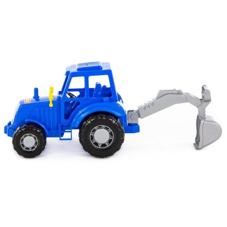 Tractor with a shovel, the color is blue (in a net)-1