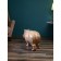 Figure "Hippo", polystone, 41 cm, color copper