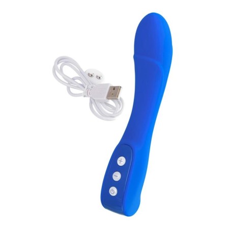 Vibrator L’Eroina by Toyfa Blury, 10 modes, silicone, blue, 18.5 cm, d = 3.4 cm-3