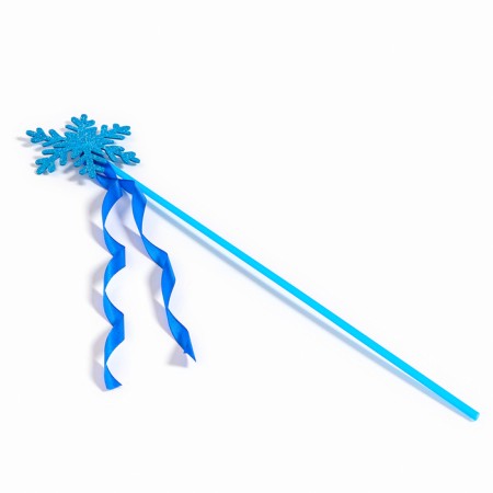 Carnival rod "snowflake", blue color-1