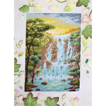 Set for embroidery "Cool waterfall"-1