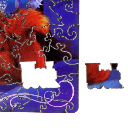 New Year's puzzle Figure "New Year! Winter beauty ", holographic details-5