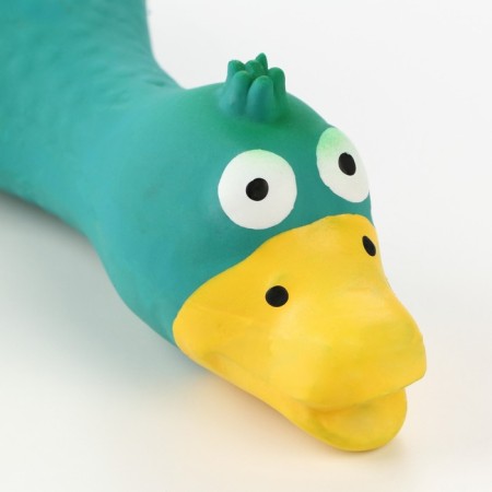 Bruttail toy for dogs from latex "Duck", 17 cm, blue-3