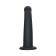 Anal phalloimitator Popo Pleasure by Toyfa Serpens with a bend s, silicone, black, 13 cm