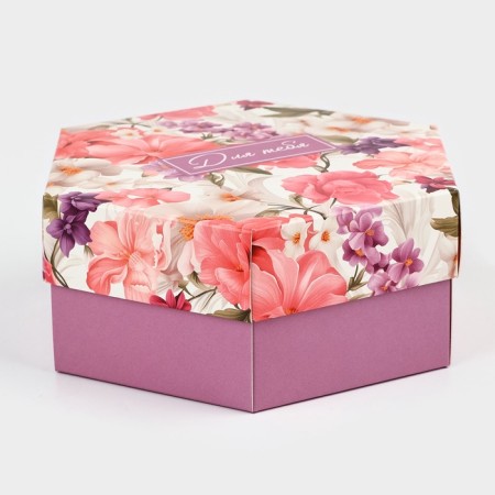 Folding box "Bright flowers", 15 x 13 x 6 cm-2