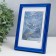Photo frame Plastic "Rainbow" 10x15 cm, blue metallic