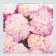 Capcake box, confectionery packaging, 4 cells, "hydrangeas", gold, 16 x 16 x 11.5 cm