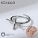 Ring "Cloves with a cross", the color of silver, dimensionless