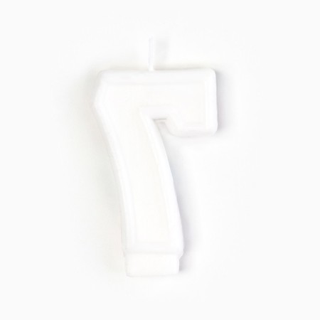 Candle for cake, number 7 "Happy Birthday".-2