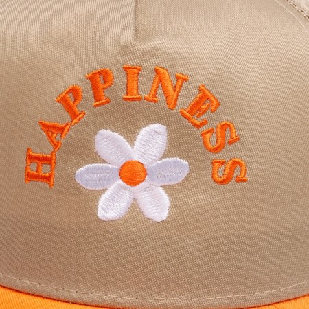 Кепка детская для девочки с сеткой Happiness, цвет бежевый, р-р 52-54, 5-7 лет-3