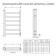 The electric heated towelputor "Dvin" J Plaza Neo, 1000x500 mm, dimmer, polished