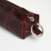 Pocket Key with lightning, textura, length 12.5 cm, ring, brown color