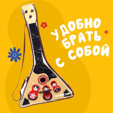 Balalaika "Matryoshka", color mix-4