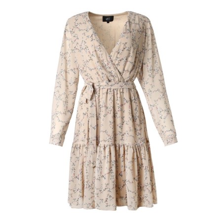 Women's dress MIST PLUS-SIZE, r.58, beige-4