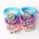 Hair elastic bands "Cute Unicorns" 6 pcs, 3.5 x 3.5 x 1 cm