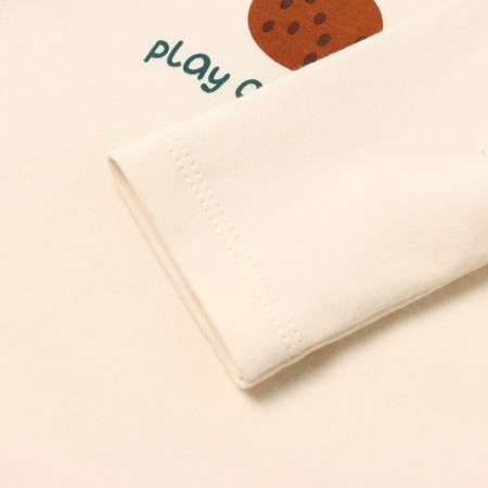 T -shirt with DL. Sleeve Kroshka I oranges p. 62-68, milk-5