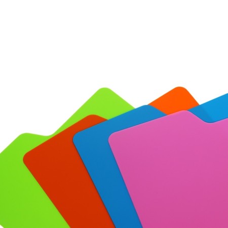 A set of sheets separators 240 x 100 mm (for A4 format) Office 2000, 12 sheets without indexing, 4 colors, plastic-1