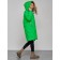 Coat insulated winter female, size 42, green color