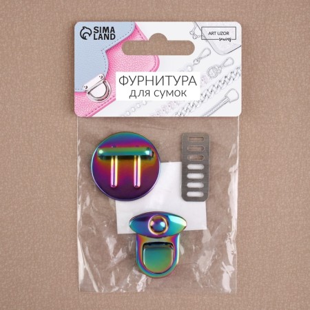 Bag -3 × 3 cm fastener, gasoline color-6