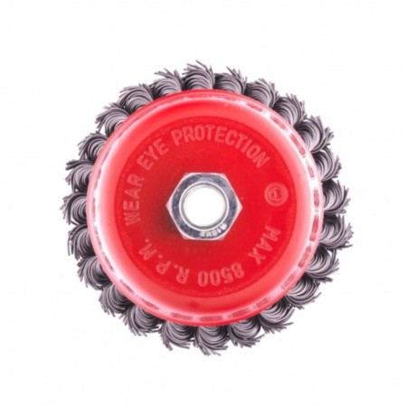 Matrix ushm brush, d = 100 mm, m14, cup, twisted wire 0.8 mm