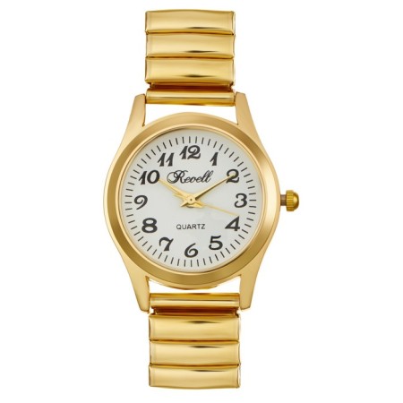 Women's watch, d-2.8 cm, metal strap, gold