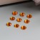 Decor for creativity plastic "Rhinestones Round. Bright yellow" (set of 200 pcs) 0.5x0.5 cm