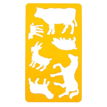 Koh-I-Noor stencil, "animals I"-1