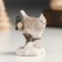 Polystone souvenir "Winter bird on a tree with cones" 3.8x3.2x5.6 cm