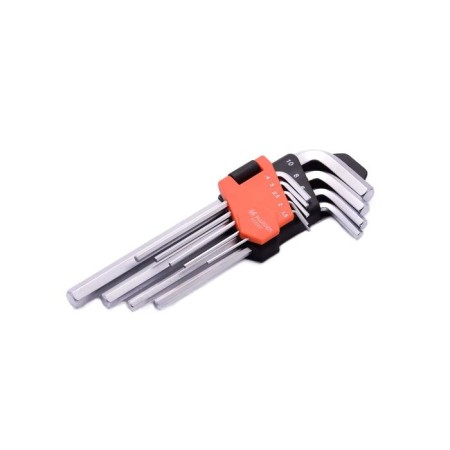 A set of keys of imbus hexagonal Harden 540605, HEX, CRV, 9 pcs., 18 cm-1
