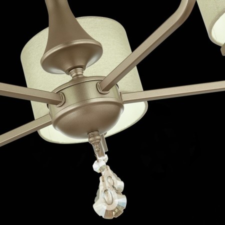 Suspended EVOLUCE lamp. Sle107703-05. Elida. 5x40 W, E14, 69.5x69.5x34 cm, Shampan-6
